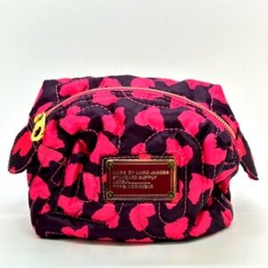 Marc Jacobs Black and Pink Cosmetic Bag